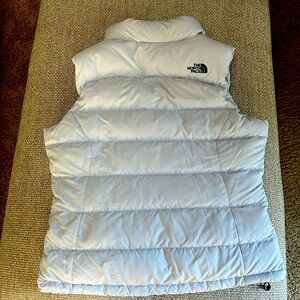North Face Down vest. Light blue. Great condition.